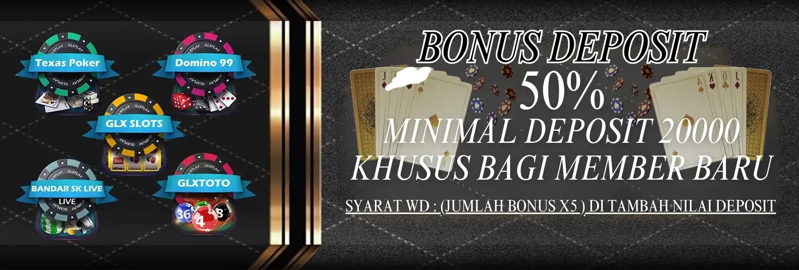 Promo BONUS NEW MEMBER 50% SLOTS
